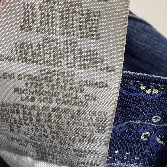 Levi's Women's 525 Perfect Waist Straight Leg‎ Jeans Blue Size 14 (34x30) - Picture 8 of 11